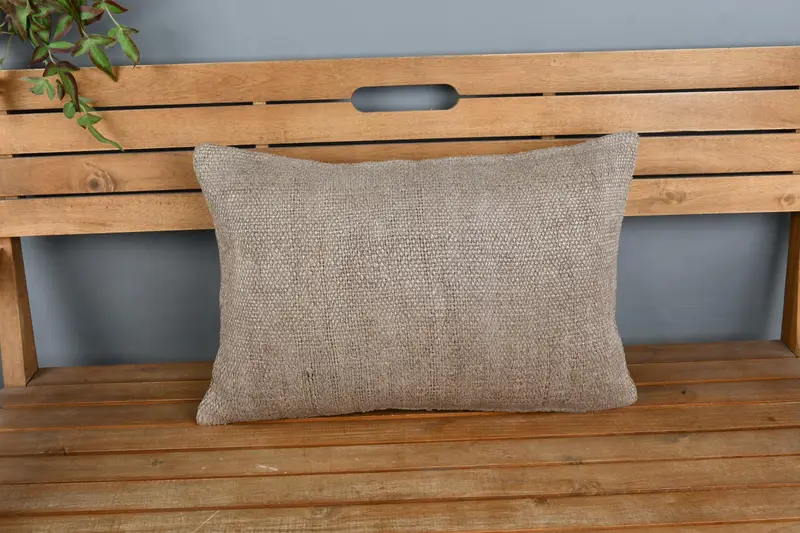 16x24 Brown Pillow, Vintage Kilim Throw Pillow, Ethnical Kilim Rug Pillow, Kilim Cushion Sham, Pillow, Living Room Throw Cushion, Patio Pillow Cover - 6