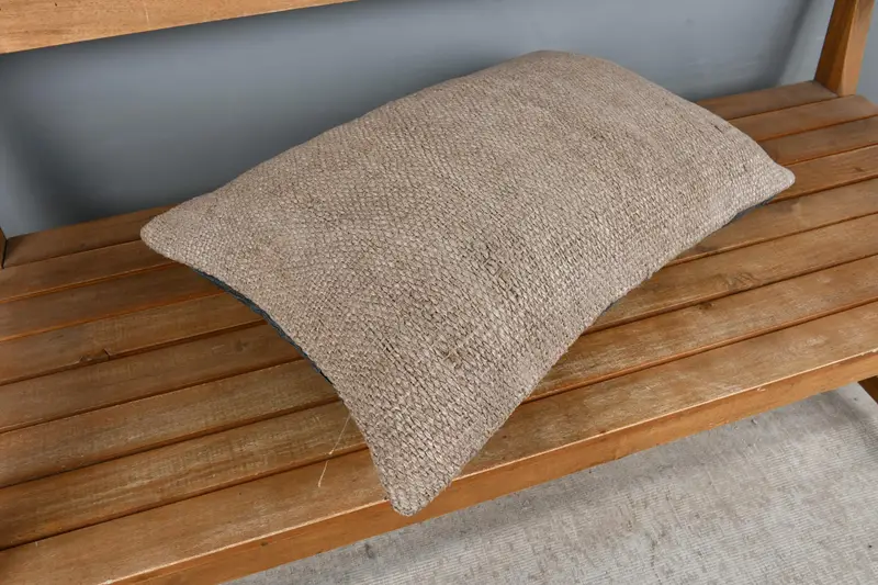 16x24 Brown Pillow, Vintage Kilim Throw Pillow, Ethnical Kilim Rug Pillow, Kilim Cushion Sham, Pillow, Living Room Throw Cushion, Patio Pillow Cover - 2