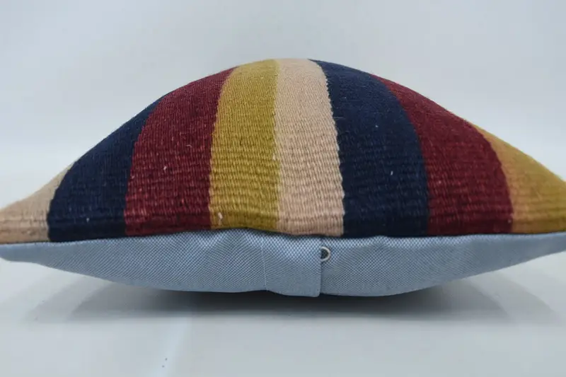 Cushion, Nomadic Pillow Cover, Outdoor Throw Pillow, Boho Pillow, Vintage Kilim Pillow, Home Decor Pillow, 12x20 Red Pillow Sham - 5