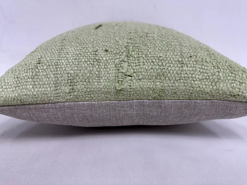 Kilim Cushion Sham, Cushion Case, 16x16 Green Cushion Cover, Kilim Rug Pillow, Ethnic Pillow Sham, Pillow for Sofa, Vintage Pillow - 5