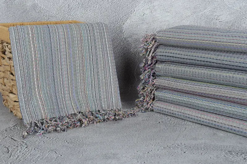 70x40 Cotton Geometric Towel, Authentic Turkish hammam peshtemal, Wedding Gift, Cotton towel, Custom Beach Towel, Bridesmaid Proposal Gift - 3