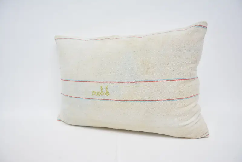 Geometric Embroidered Throw Pillow, 20x28 Inches Size Pillow - 4