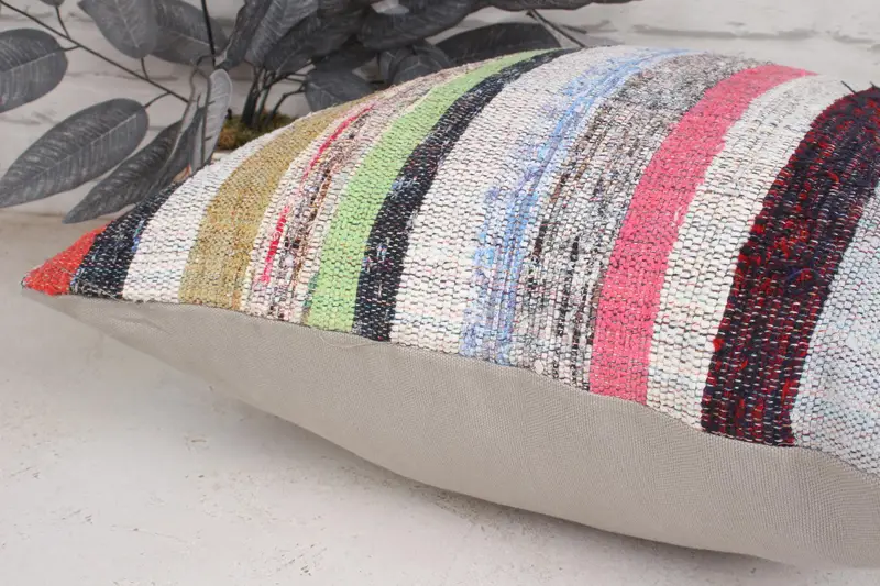 Antique Pillows, Vintage Kilim Throw Pillow, Living Room Throw Pillow, Cushion Case, 20x20 Green Pillow Sham, Nomadic Pillow Sham, Turkish Pillow - 7