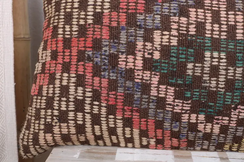12x36 Beige Cushion Case, Vintage Pillow, Pattern Throw Cushion, Cushion, Handmade Kilim Cushion, Christmas Pillow, Vintage Kilim Throw Pillow - 3