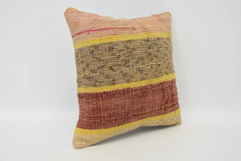 Pillow Case, Boho Pillow Sham Cover, Southwestern Pillow Cover, 12x12 Purple Cushion Cover, Vintage Pillow, Vintage Kilim Pillow, Toss Pillow Case - 3