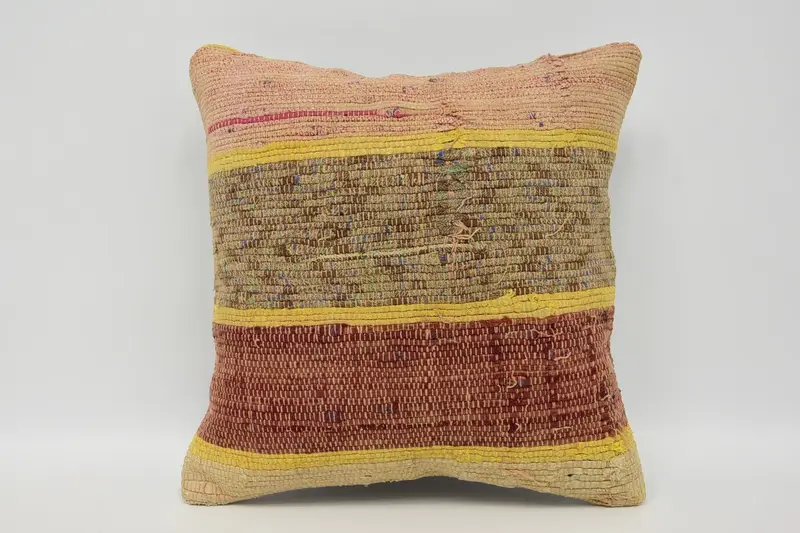 Pillow Case, Boho Pillow Sham Cover, Southwestern Pillow Cover, 12x12 Purple Cushion Cover, Vintage Pillow, Vintage Kilim Pillow, Toss Pillow Case - 1
