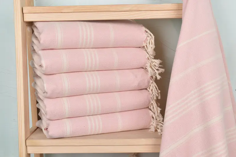 68x40 Cotton Striped Towel, Bulk Order Towel, Turkish hand towel, Custom Gift, Bachelorette Party Decorations, Embroidered Beach Towel, Xmas Gifts - 2