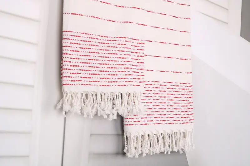 70x38 Cotton Striped Design Towel, Bridesmaid Gift Towel, Luxury towel, Absorbent towel, Anniversary Gift For Her, Personalized Home Gift Wedding - 8
