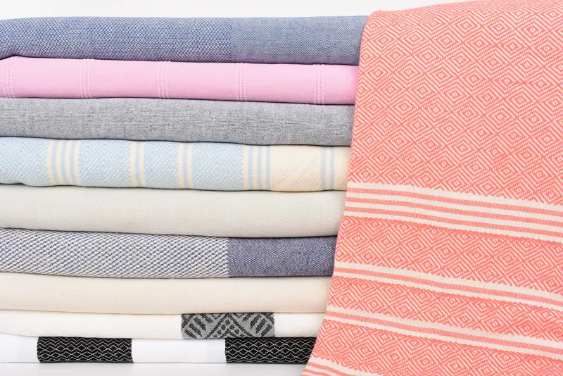 Turkish Towel Set, Peshtemal Towel, Sand-resistant towel, Bridesmaid Gift Towel, Personalized Wedding Gift For Couple, 70x40 Cotton Set of 10 Towel - 2
