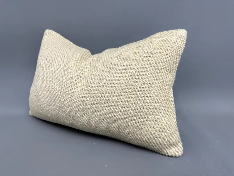 Vintage Kilim Throw Pillow, Throw Kilim Pillow, Indoor Pillow, Pillow for Couch, Pillow, Decorative Throw Pillow, 12x20 Beige Pillow - 3