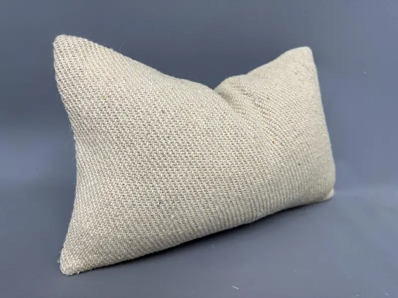 Vintage Kilim Throw Pillow, Throw Kilim Pillow, Indoor Pillow, Pillow for Couch, Pillow, Decorative Throw Pillow, 12x20 Beige Pillow - 2