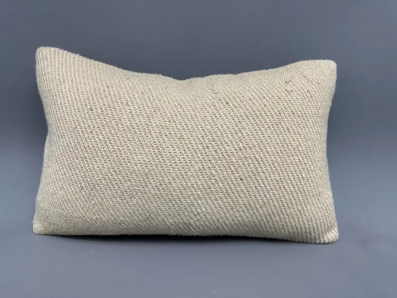 Vintage Kilim Throw Pillow, Throw Kilim Pillow, Indoor Pillow, Pillow for Couch, Pillow, Decorative Throw Pillow, 12x20 Beige Pillow - 4