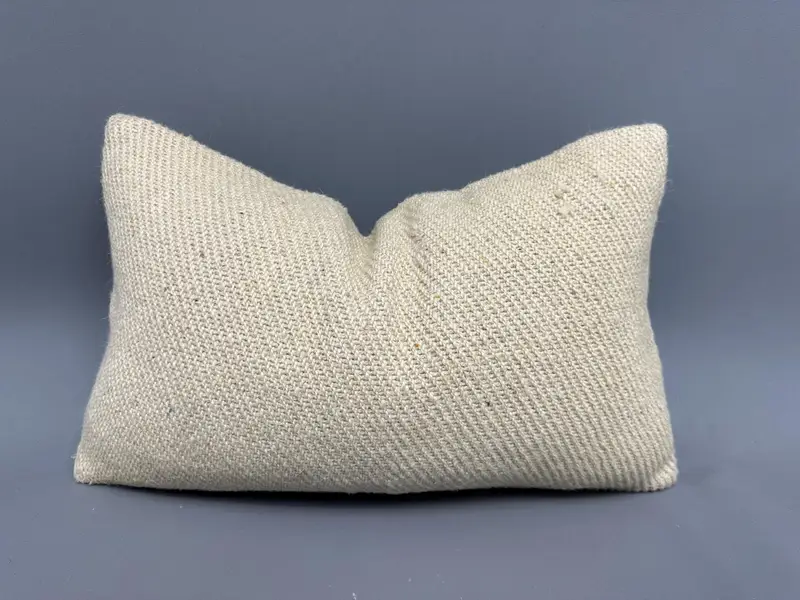 Vintage Kilim Throw Pillow, Throw Kilim Pillow, Indoor Pillow, Pillow for Couch, Pillow, Decorative Throw Pillow, 12x20 Beige Pillow - 1