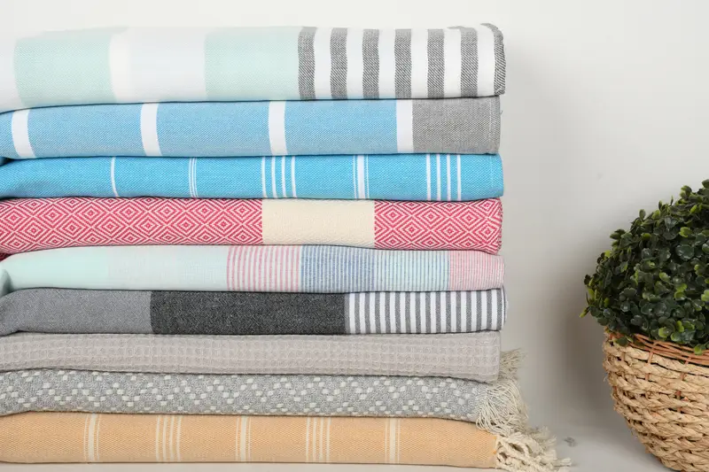 Best Friend Wedding Gift, Memorial Gift, 70x40 Cotton Set of 10 Towel, Summer Gift, Thin towel, Monogram Turkish Towel, Girl Trip Party Favor - 3