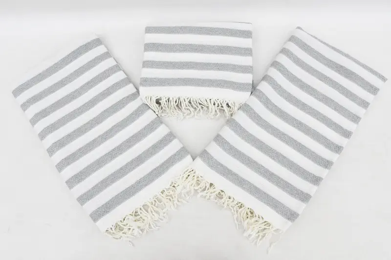 Pool Towels, Personalized Turkish Towel, Wedding Gifts Towel, Bridesmaid Gifts Personalized, Thin towel, 70x36 Cotton Striped Towel, Guest Towel - 8