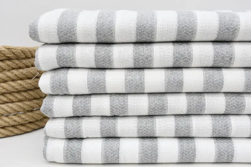 Pool Towels, Personalized Turkish Towel, Wedding Gifts Towel, Bridesmaid Gifts Personalized, Thin towel, 70x36 Cotton Striped Towel, Guest Towel - 2
