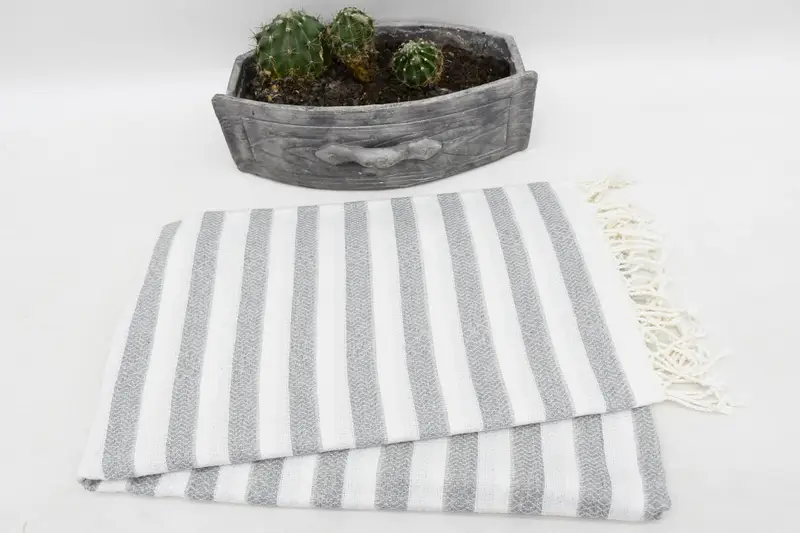 Pool Towels, Personalized Turkish Towel, Wedding Gifts Towel, Bridesmaid Gifts Personalized, Thin towel, 70x36 Cotton Striped Towel, Guest Towel - 6