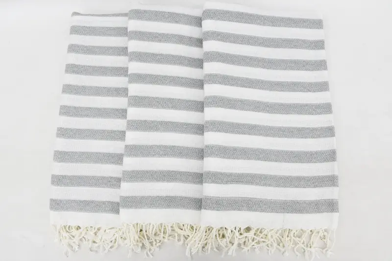 Pool Towels, Personalized Turkish Towel, Wedding Gifts Towel, Bridesmaid Gifts Personalized, Thin towel, 70x36 Cotton Striped Towel, Guest Towel - 3