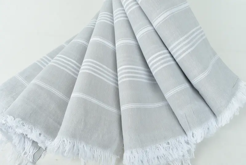 Turkish bath towel for spa, 68x36 Cotton Striped Towel, Home Decor Towel, Hammam Towel USA, Organic towel, Turkish Towel USA, Bachelorette Gifts - 4