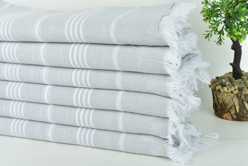 Turkish bath towel for spa, 68x36 Cotton Striped Towel, Home Decor Towel, Hammam Towel USA, Organic towel, Turkish Towel USA, Bachelorette Gifts - 3