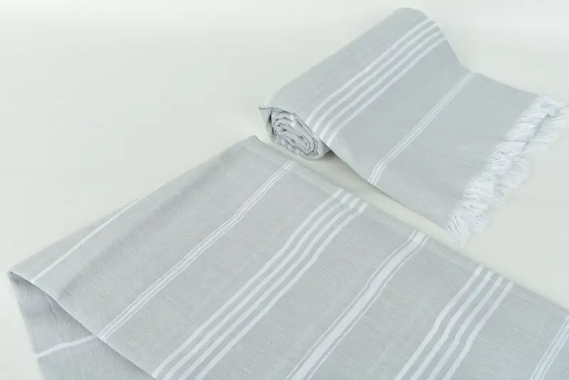 Turkish bath towel for spa, 68x36 Cotton Striped Towel, Home Decor Towel, Hammam Towel USA, Organic towel, Turkish Towel USA, Bachelorette Gifts - 7