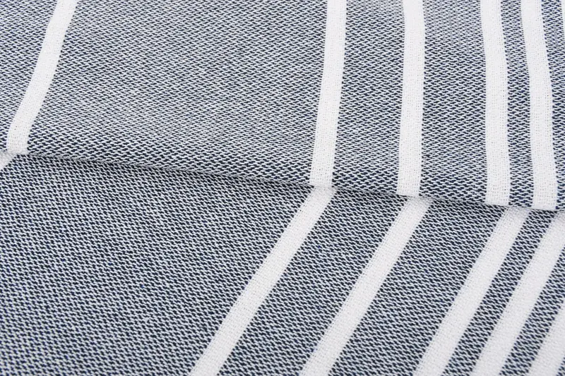 Favores de boda, regalo de verano, regalo de boda, poca de té orgánica, toalla de spa, toalla a rayas de algodón de 38x18, poca de té de monograma, toalla de cocina de monograma - 5