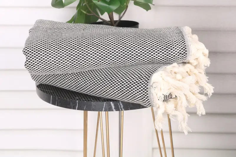 Wedding Day Gift For Bride, Bachelorette Party Gift, Kids Beach Towel, 70x40 Cotton Polka Dot Towel, Monogram Turkish Towel, Beach Towel Bulk - 3
