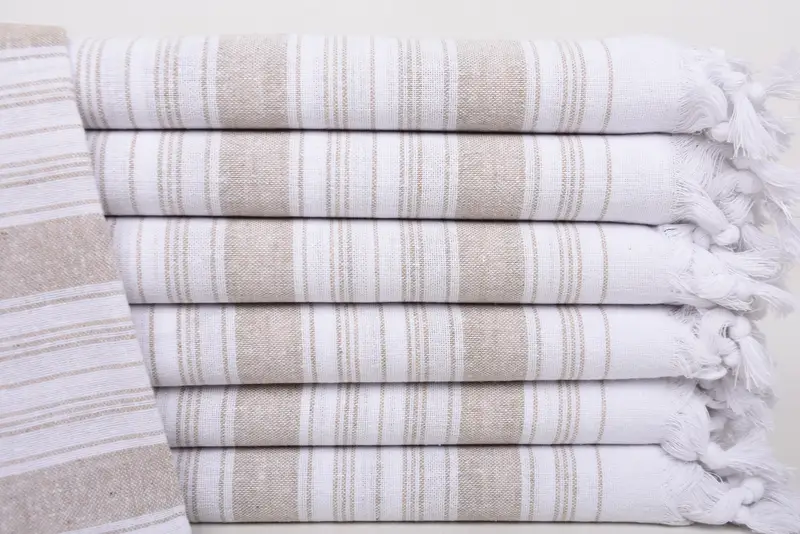 Valentines Day Gift For Him, Large Turkish Towel, 68x32 Cotton Striped Towel, Bachelor Party Favors, Wedding Gifts Towel, Custom Wedding Gift