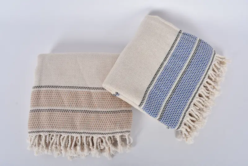 Bridal Shower Gifts, Bridal Shower Favors, 70x36 Cotton Striped Towel, Bridesmaid Gift Towel, Bachelorette Favors Beach, Organic Towel, Hammam towel - 6