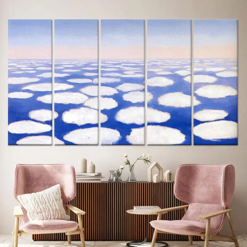 Modern Gerçeküstü Kanvas: Georgia O'Keeffe Bulut Soyut Sanat