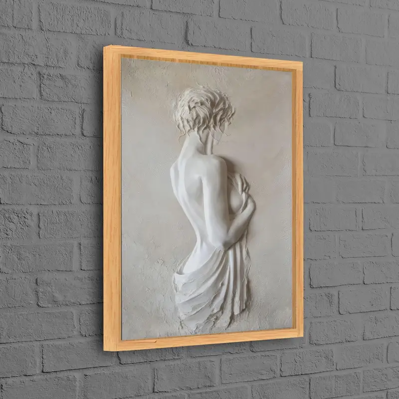 Trendy Soyut Kadın Kanvası: Kızınızın Odası Dekorunu Yükseltin