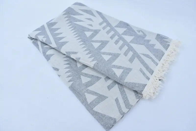 Lightweight Turkish towel, Holiday Towel, Custom Turkish Towel, 76x40 Cotton Geometric Towel, Housewarming Gift, Luxury towel, Welcome Wedding Gift - 6