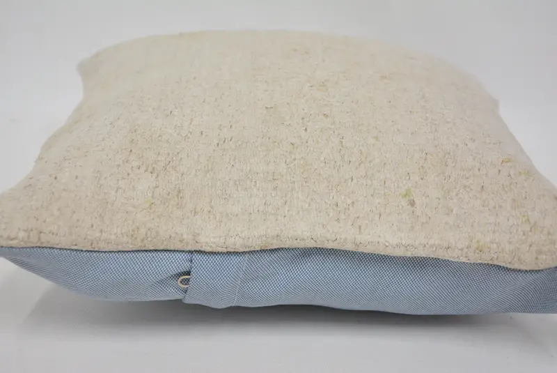 Cushion, 14x14 Beige Pillow Cover, Turkish Pillow, Shabby Chic Cushion Case, Handmade Kilim Cushion, Decorative Bolster Pillow Case, Antique Pillows - 5