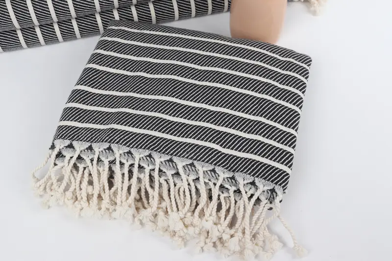 Wedding Hand Made Gift, Bridal Shower Gifts, Personalized Bridesmaid Gift, Yoga Towel, Soft towel, 70x40 Bamboo Herringbone Towel, Embroidered Towel - 5
