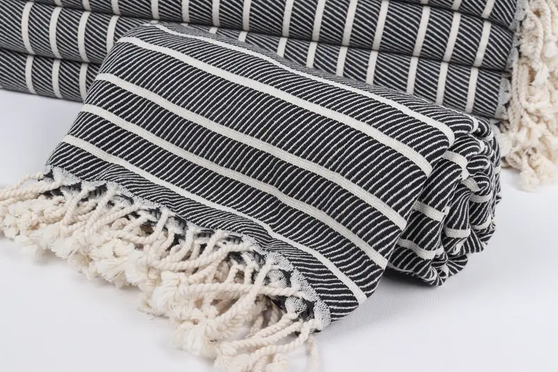 Wedding Hand Made Gift, Bridal Shower Gifts, Personalized Bridesmaid Gift, Yoga Towel, Soft towel, 70x40 Bamboo Herringbone Towel, Embroidered Towel - 4