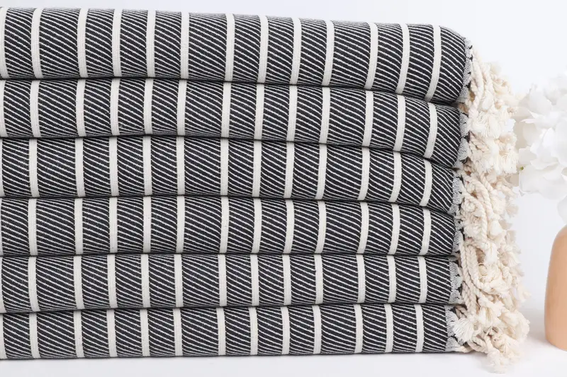 Wedding Hand Made Gift, Bridal Shower Gifts, Personalized Bridesmaid Gift, Yoga Towel, Soft towel, 70x40 Bamboo Herringbone Towel, Embroidered Towel - 3