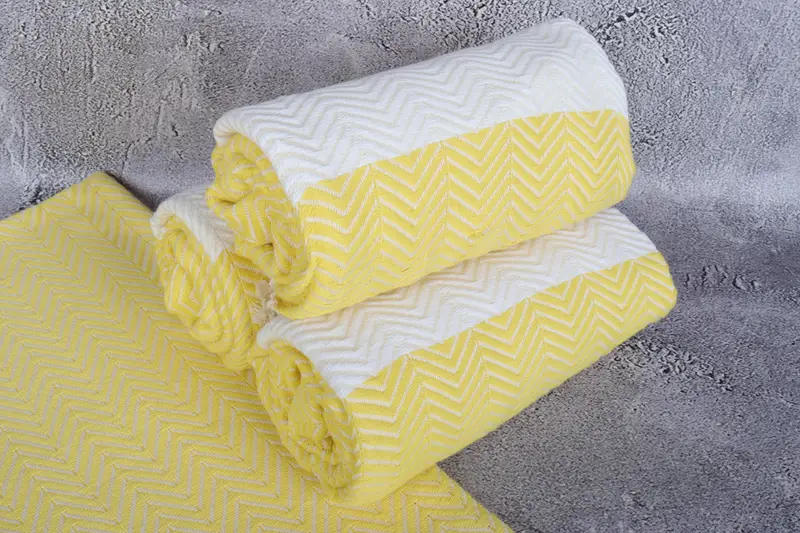 70x40 Cotton Zig zag Towel, Beach towel, Peshtemal Towel, Wedding Gift Ideas, Summer Gift Ideas, Best Friend Gift, Girls Weekend Getaways Ideas - 7