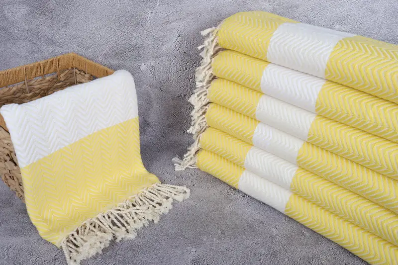 70x40 Cotton Zig zag Towel, Beach towel, Peshtemal Towel, Wedding Gift Ideas, Summer Gift Ideas, Best Friend Gift, Girls Weekend Getaways Ideas - 3