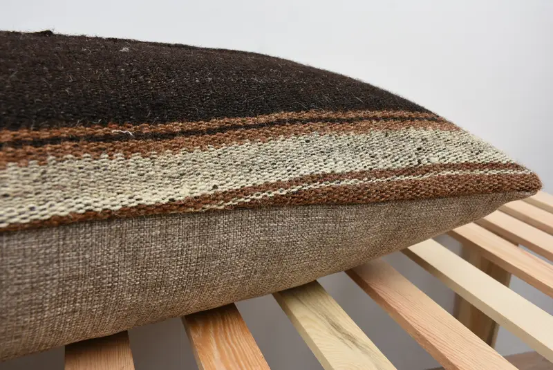 Seat Pillow, Home Decor Pillow, Pillow Sham, Boho Pillow Sham Cover, Pillow for Couch, Toss Cushion Case, 16x48 Brown Pillow Sham - 7