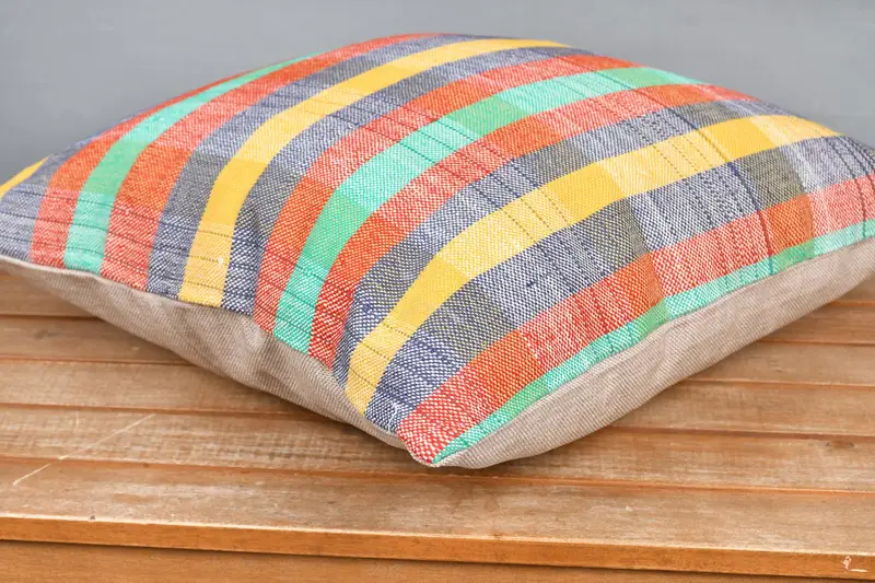 Designer Throw Pillow Case, Kilim Pillow Cover, Pillow Case, Pillow for Sofa, Ethnical Kilim Rug Pillow, 18x18 Green Pillow Case - 4