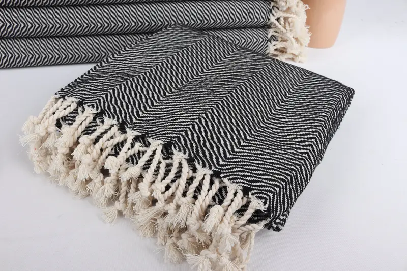 Custom Bath Towel, Xmas Gifts, Gift For Her, Wedding Gift, Turkish Bath Towel USA, Bachelor Bachelorette Party Favors, 70x40 Cotton Chevron Towel - 5