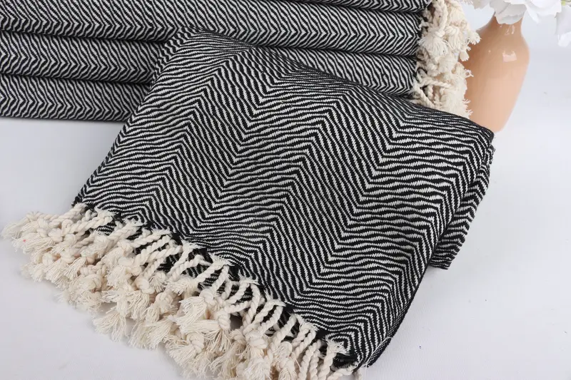 Custom Bath Towel, Xmas Gifts, Gift For Her, Wedding Gift, Turkish Bath Towel USA, Bachelor Bachelorette Party Favors, 70x40 Cotton Chevron Towel - 4