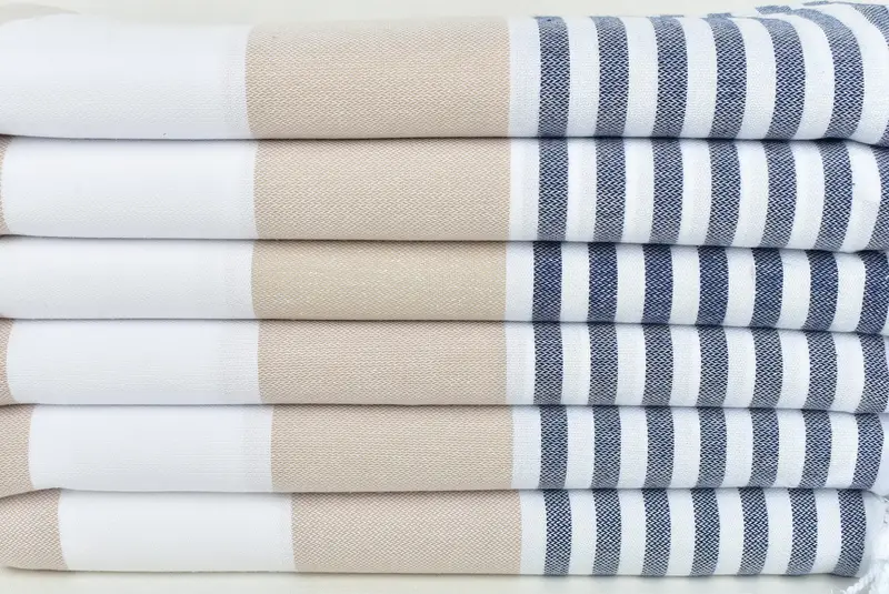 Custom Bath Towel, Quick-dry peshtemal, 70x40 Cotton Striped Towel, Custom Wedding Gifts, Gym Towel, Unique Gift, Personalized Bridesmaid Gift - 2