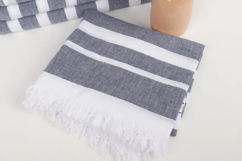 Turkish bath towel, Beach Towel Gift, Personalized Wedding Gift, Guest Towel, 68x40 Cotton Striped Towel, Turkish Towel Personalized, Custom Gifts - 5