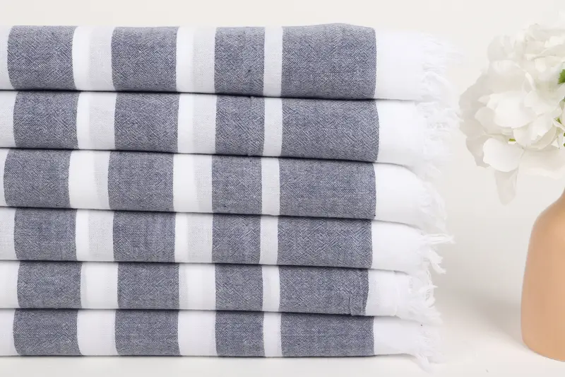 Turkish bath towel, Beach Towel Gift, Personalized Wedding Gift, Guest Towel, 68x40 Cotton Striped Towel, Turkish Towel Personalized, Custom Gifts - 3