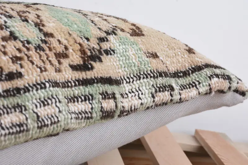 Sofa Bolster Cushion, Kilim Pillow, 12x24 Beige Cushion Cover, Cushion Case, Designer Throw Cushion, Interior Designer Pillow, Kilim Pillow Cover - 7