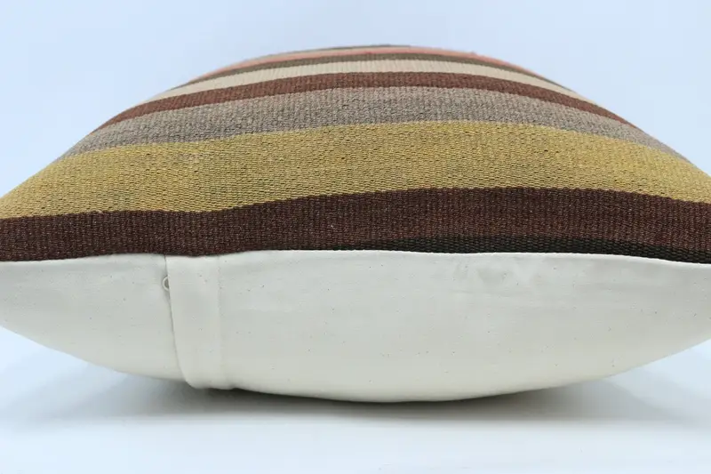 Oriental Pillow, Kilim Pillow, Antique Pillows, Interior Designer Pillow, Oriental Cushion Cover, Pillow Case, 20x28 Brown Cushion - 5