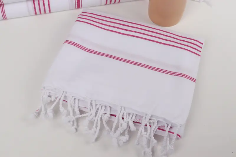 Monogram Turkish Towel, 70x40 Cotton Striped Towel, Scarf Towel, Peshtemal Towel, Customized Towels, Pool Towels, Bachelorette Party Decorations - 5