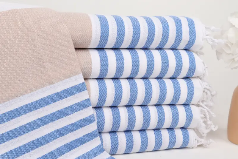 Valentines Day Gift For Her, 70x40 Cotton Striped Towel, Turkish Towel Beach, Bridesmaid Proposal Gift, Monogram Beach Towel, Quick-dry towel - 1