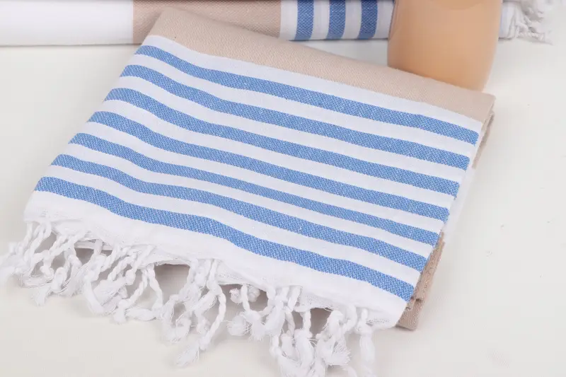 Valentines Day Gift For Her, 70x40 Cotton Striped Towel, Turkish Towel Beach, Bridesmaid Proposal Gift, Monogram Beach Towel, Quick-dry towel - 5
